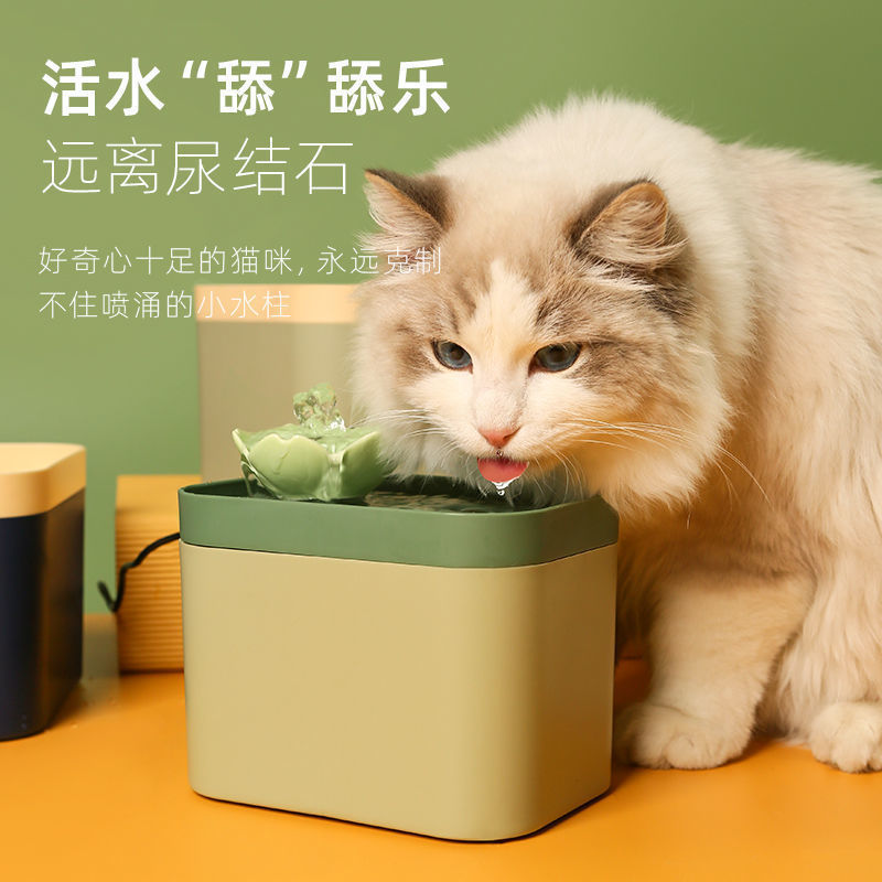 Dispensador de agua para gatos, cuenca de agua para mascotas silenciosa, circulación automática, filtro de flujo, artefacto de alimentación de agua para perros y gatos, suministros para gatos