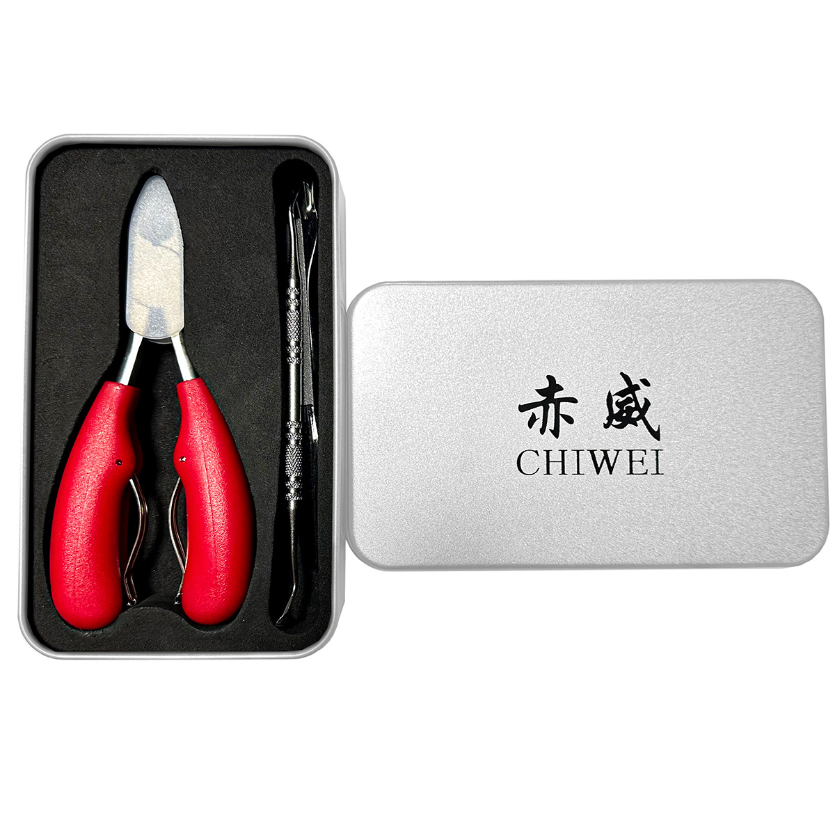 Red Eagle nose pliers boxed-[nail remover + nail file + dead skin push]]