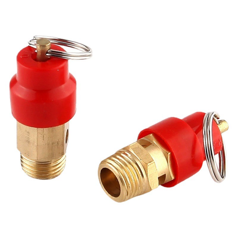 Маленькая красная и желтая шапочка, предохранительный клапан пружинного типа, воздушный компрессор, воздушный насос, тяговое кольцо, выпускной клапан, безбашенное устройство подачи воды, микроредукционный клапан давления