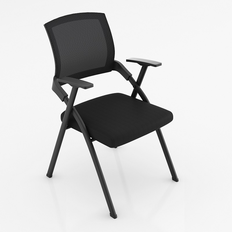 Silla de entrenamiento transpirable de malla silla plegable de sala de conferencias con mesa de tablero de escritura Mesa de aprendizaje de mesa y silla Silla de entrenamiento de oficina integrada image 8