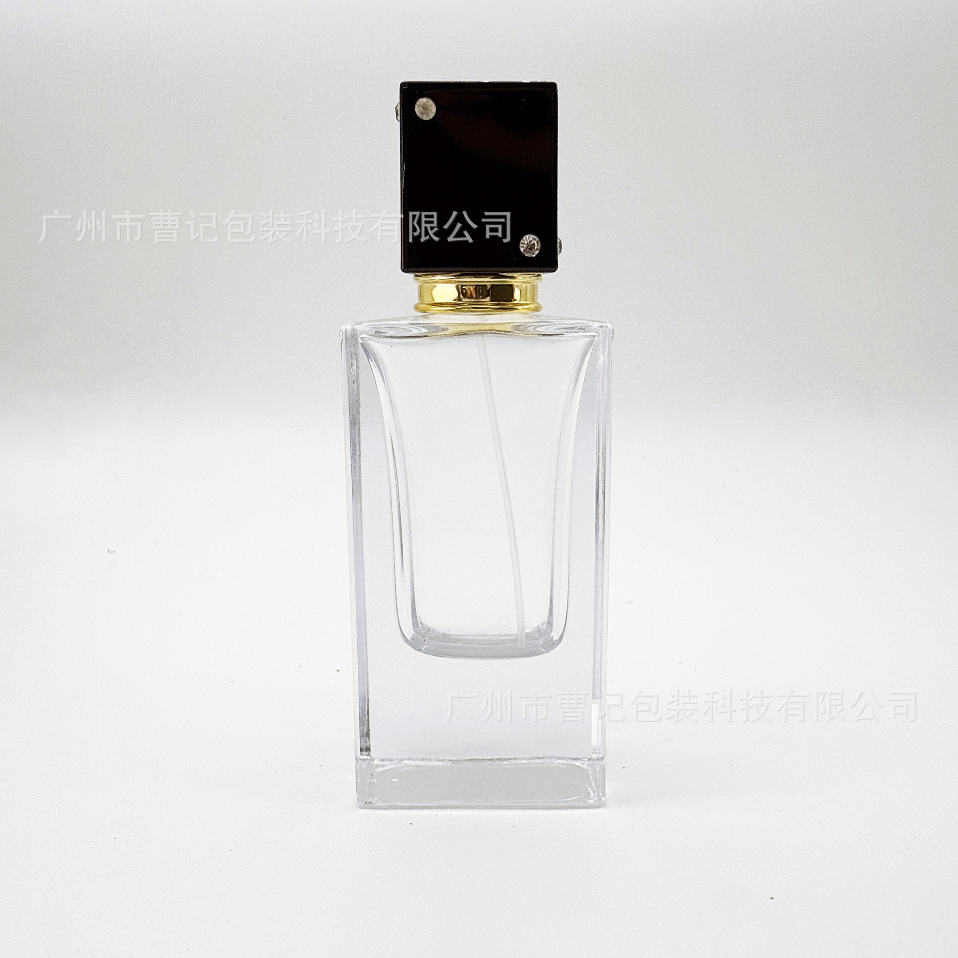热销多边形扁方形长方形高质香水瓶玻璃瓶香水瓶100ML玻璃香水瓶