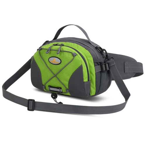 Explorer outdoor multi-functional sports waist bag for men and women waterproof mountaineering large capacity single shoulder crossbody bag water bottle waist bag