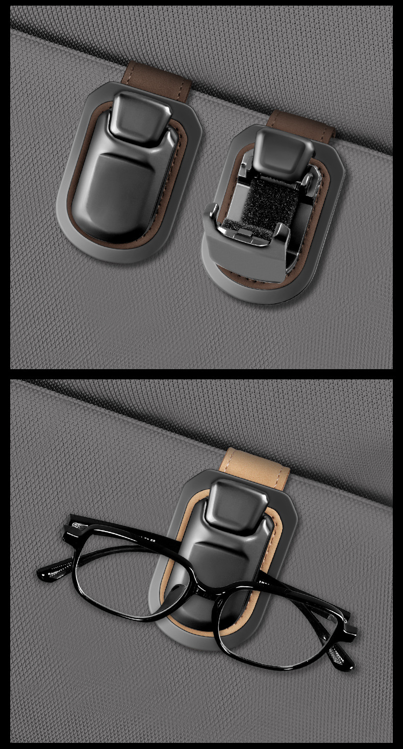 Shankedao/Shankedao New Multi-Functional Car Glasses Clip, In-Car Sun Visor Sunglasses Holder Storage Clip