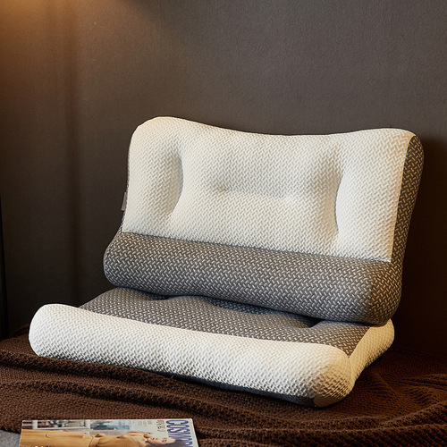 Factory direct sales anti-traction soy fiber pillow neck pillow pillow core to help adults sleep, simple, healthy and comfortable