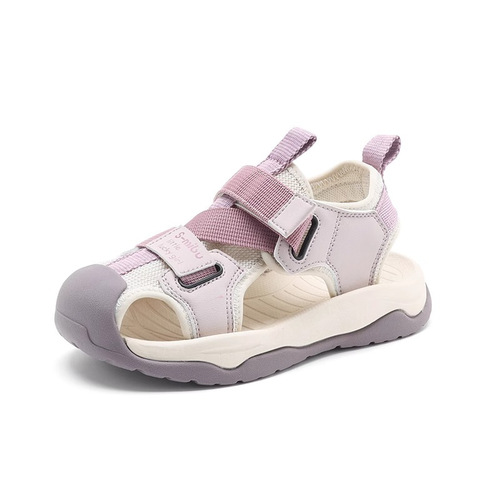Children's Summer Sandals 2025 New Arrival Soft Sole Beach Shoes with Cap for Big Kids and Boys, Unisex