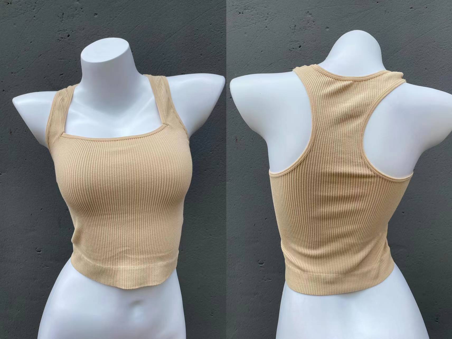 Exportación nuevo chaleco sin costuras de gran tamaño elástico cómodo ropa exterior superior al por mayor