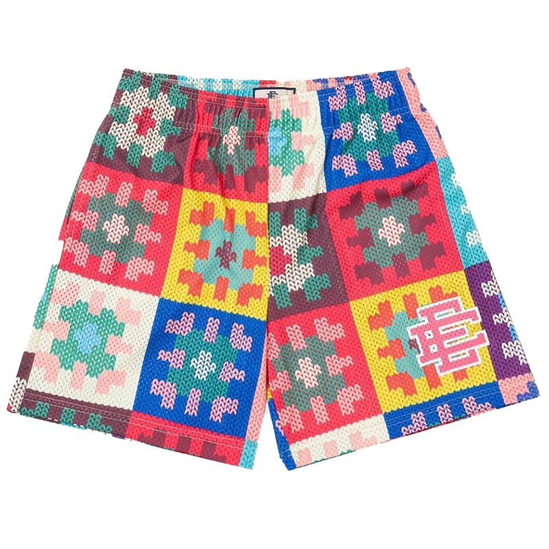 Eric Emanuel EE Pantalones cortos de malla para hombres y mujeres, pantalones de baloncesto deportivo de cuatro puntos
