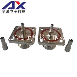 厂家供应防水N-KF1.5射频同轴连接器 四孔法兰N型母头连接器