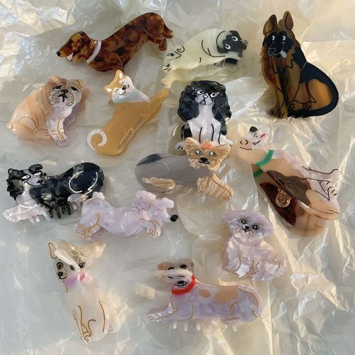 French coucou suzette same style acetic acid animal gripper niche personality cartoon hairpin ins hair accessories for women