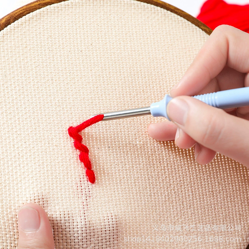 Мелкая 50#35#Простая нержавеющая сталь ABS Инструмент для иглы embroidering tufting Россия