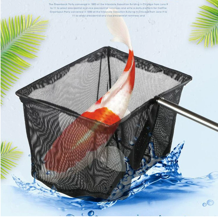 Выдвижной большой Рыболовный аквариум копировальная сеть рыболовная сеть карманная квадратная сеть ручной работы рыболовная сеть для золотых рыбок