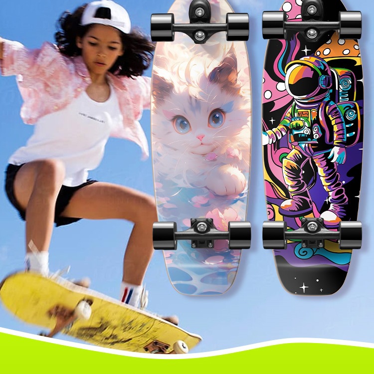 Land Surfboard for Children, Beginners, Novices, Adult Skateboards, Girls' Spring Professional Boards, Land Surfing Boards, Street Surfing