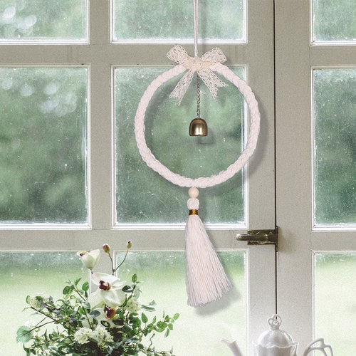 Butterfly knot bell wind chime wall hanging wall decor dreamcatcher tassel hanging ornament Bohemian home decor