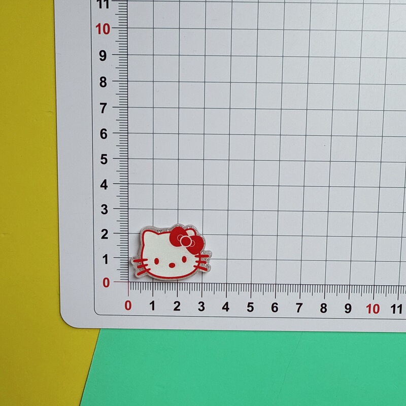 甘いファイングリッターチェック柄 KT 猫リボンアクリルアクセサリー DIY ジュエリーヘアピン携帯電話ケース装飾下駄|undefined