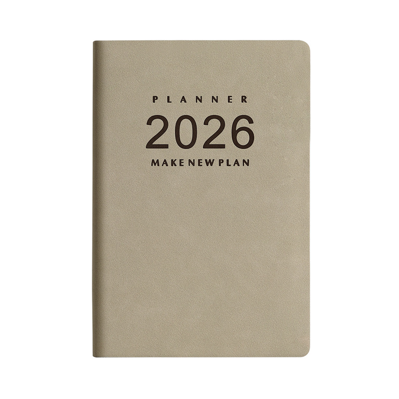 クロスボーダー 2026 シープスキン スケジュールブック 365 日毎日 1 ページ計画年間カレンダーブック Amazon 外国貿易ノートブック|undefined