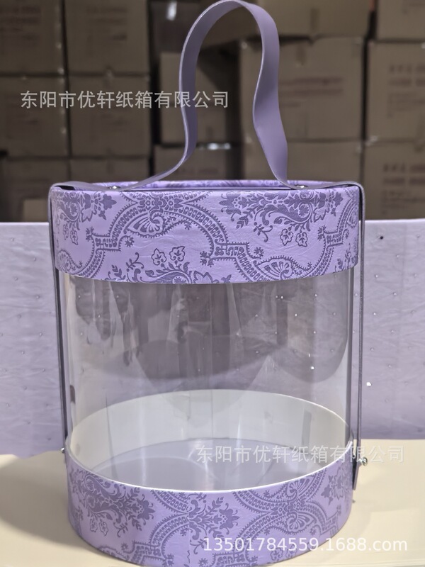 手提げpvc透明抱っこ桶焙煎手作りデザートクッキー包装箱お土産キャンディー桶喜糖|undefined