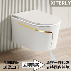 壁挂式智能马桶家用一体式全自动翻盖无水压限制坐便器