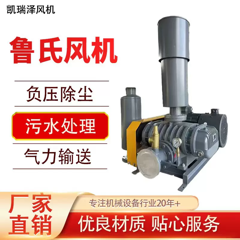 厂家定制低噪音耐用气力输送鲁式鼓风机 大功率污水处理鲁式风机