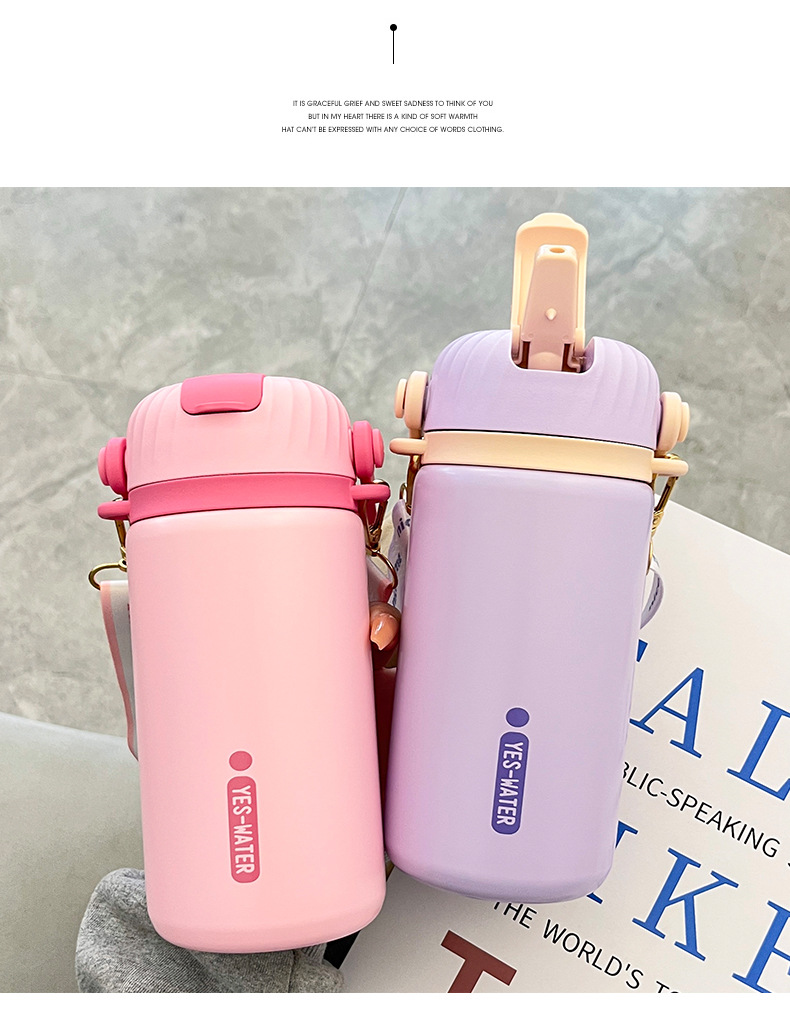 Yongkang insulated cups for girls, high appearance level, stainless steel water cups with straws, sports, home and office portable cups wholesale pic 37