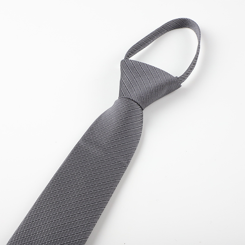 Corbata perezosa de los hombres de estilo coreano ropa formal negocio fácil tire novio mejor hombre boda hombres cremallera corbata fábrica al por mayor