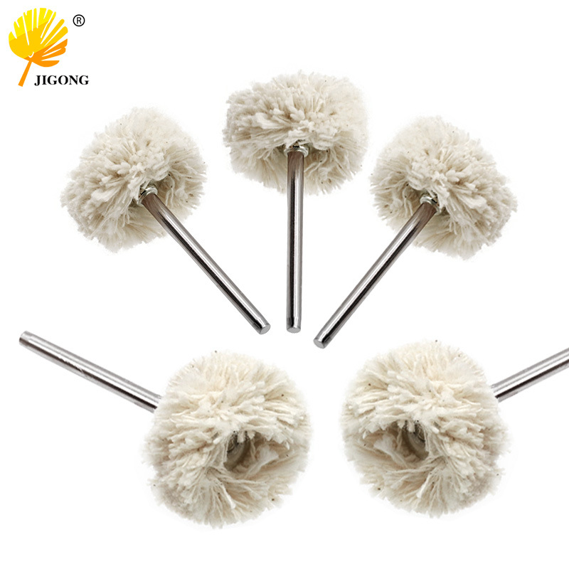 带柄羊毛轮 琥珀抛光带柄羊毛轮 抛光轮 抛光磨头 3.0柄毛线轮
