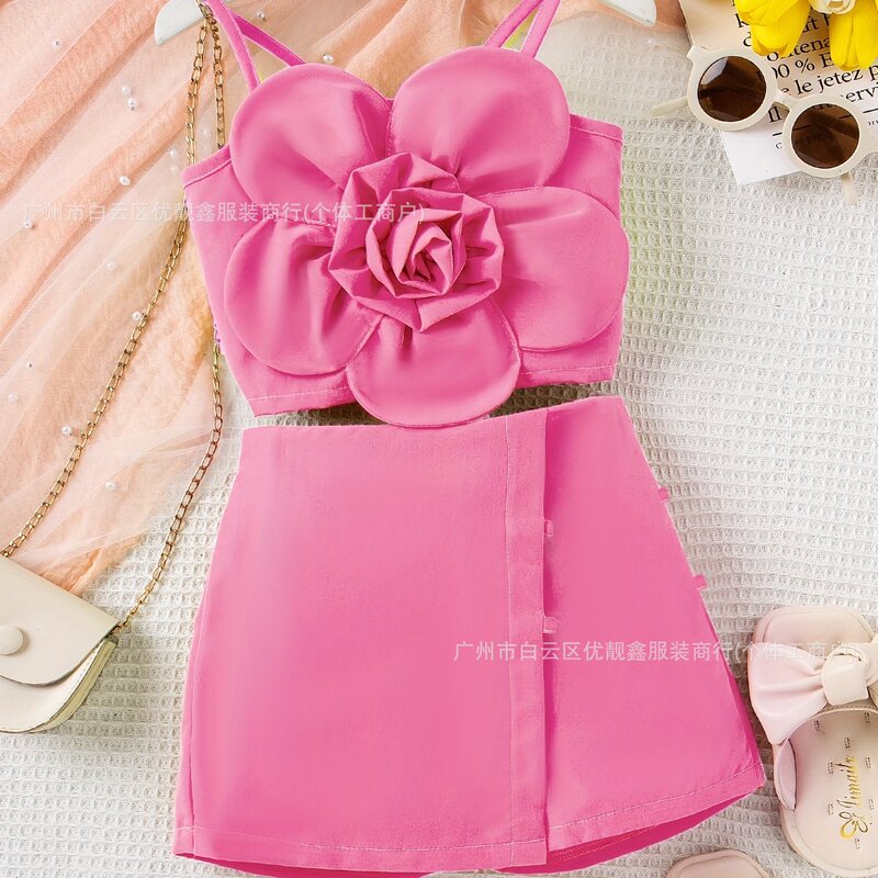 girl summer fashion skirt set 女童新款中小童两件裙套装货源潮|undefined
