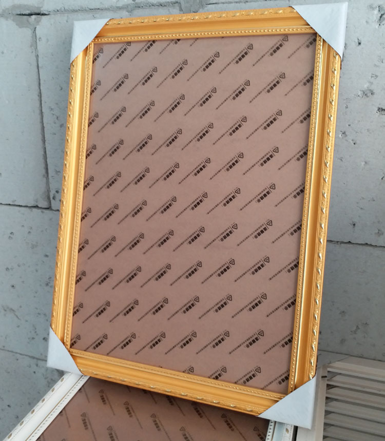 A3实木相框 画框 镜框 金色 白色 黑色 含有机玻璃 29.7x42cm