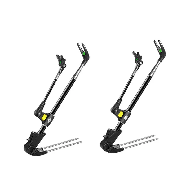 Stainless steel Black fishing bracket fishing rod rack battery to plug fishing box dual-purpose fishing rod bracket pull 2.1 meters 2.4 meters