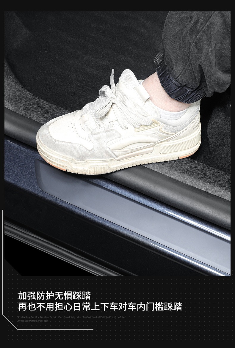 Anti-Kick Pad Protector for Tesla Model Y 25 Refreshed Front/Rear Door Sill