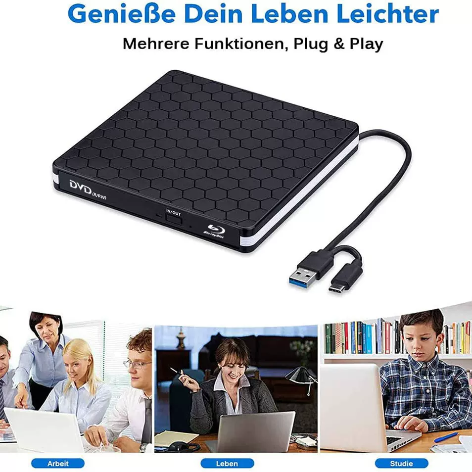 蓝光刻录光驱笔记本外置蓝光光盘播放器台式电脑蓝光刻录机读写BD