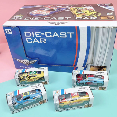 Children's metal alloy small car Ho-Li alloy car model metal sports car model car simulation sports car racing car