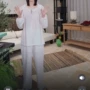 手工长袖外穿宽松家居服