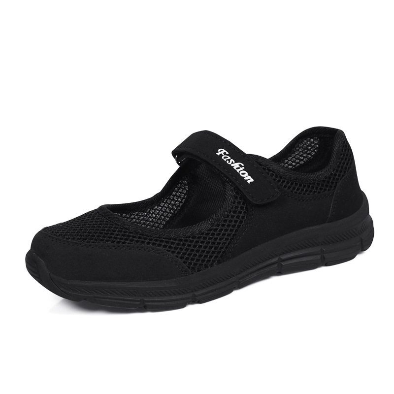 766 zapatos de mujer transfronterizos, zapatos de madre, zapatos planos de suela blanda transpirables para ancianos, zapatos individuales para mujer, zapatos para caminar, zapatos cómodos para el comercio exterior