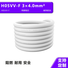 源头厂家PVC线3*4平方H05VV-F制式阻燃适配大功率电器插头线
