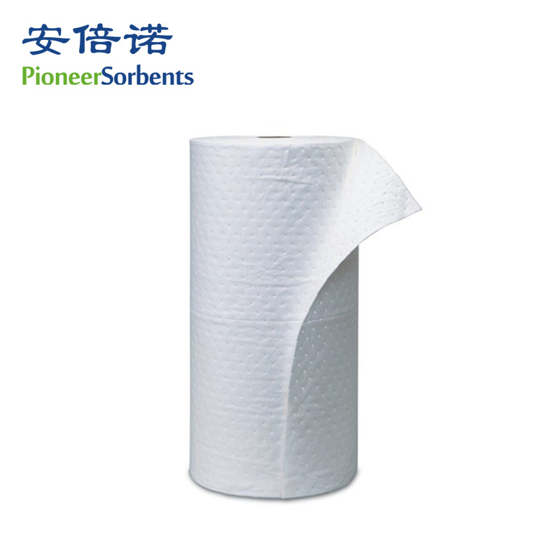 白色吸油卷吸油毯 海上船舶泄露紧急处理吸油棉吸油垫 不吸水4mm