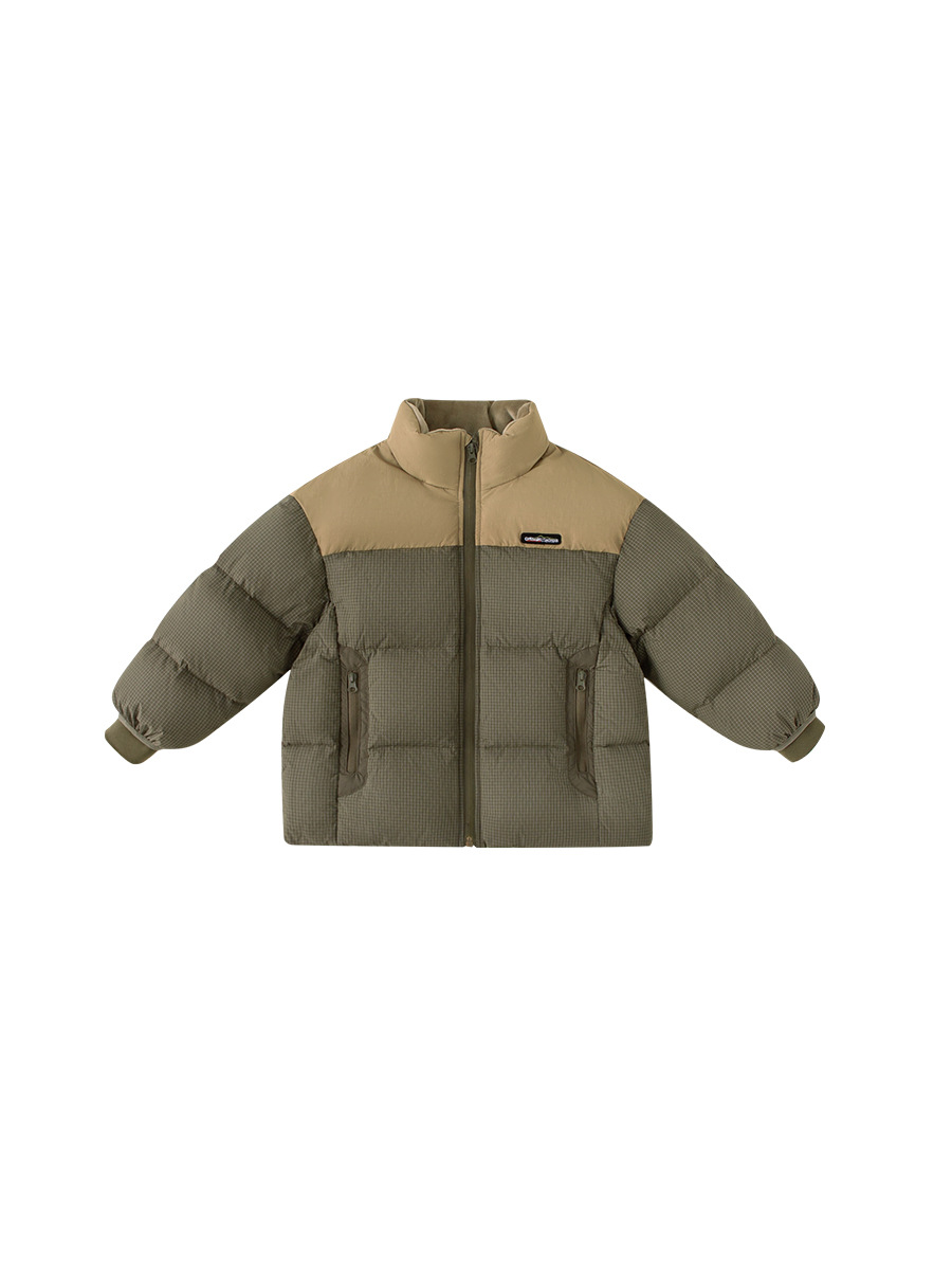 Huzhou Zhili Ropa para niños Chaqueta de invierno para niños 2024 Chaqueta corta de tres pruebas a juego para niños de nuevo estilo