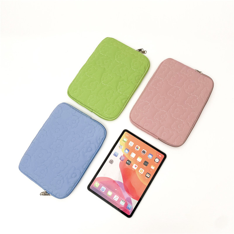 ipad tablet protective case computer bag macbook liner bag cute flower notebook handheld storage bag