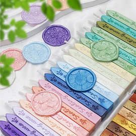 新品火漆蜡字母花纹蜡条带芯蜡复古火漆封蜡火漆印章蜡条厂家直销