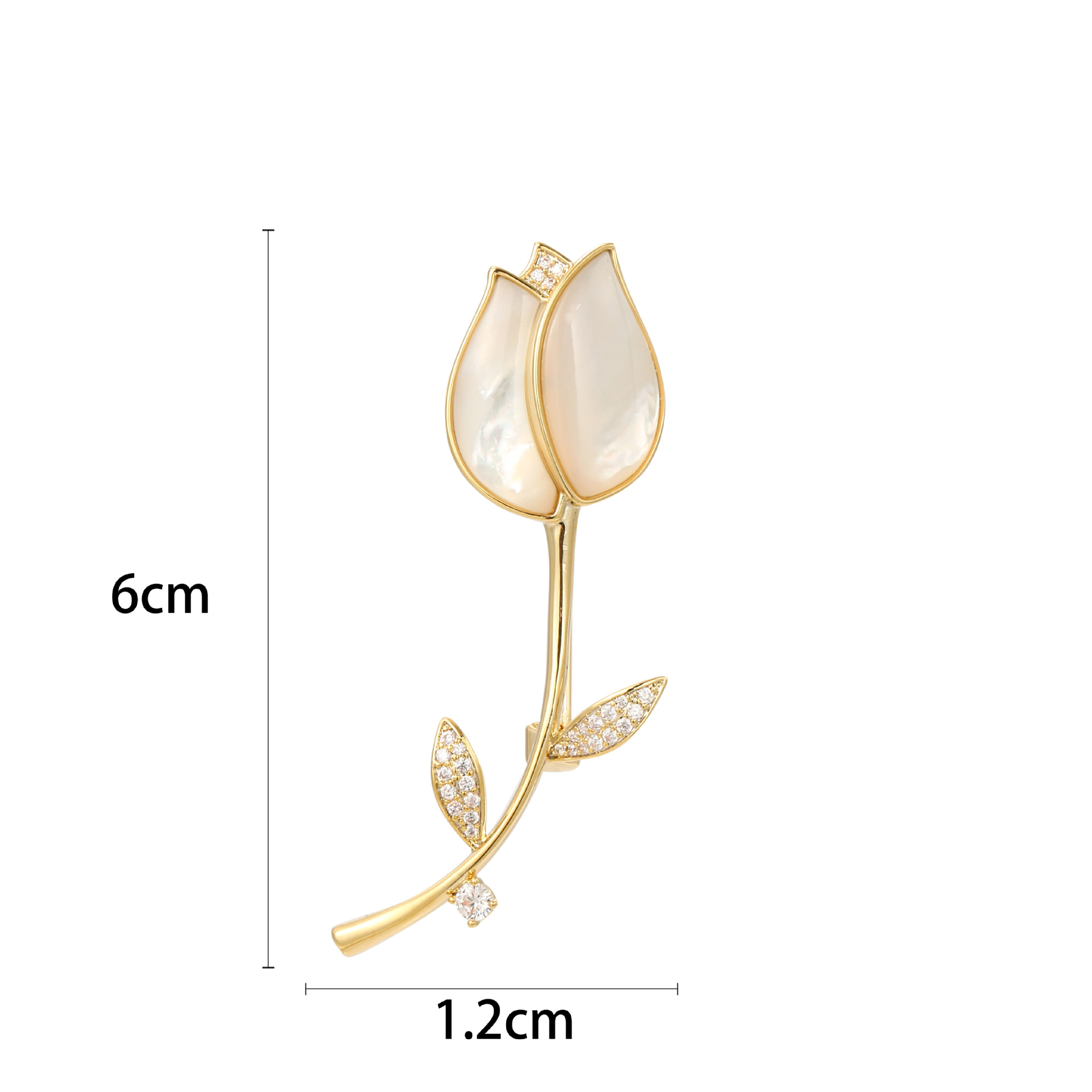 Elegant Flower Copper Women's Brooches display picture 1