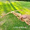 Wooden rifle, rubber arrow, design gun, toy