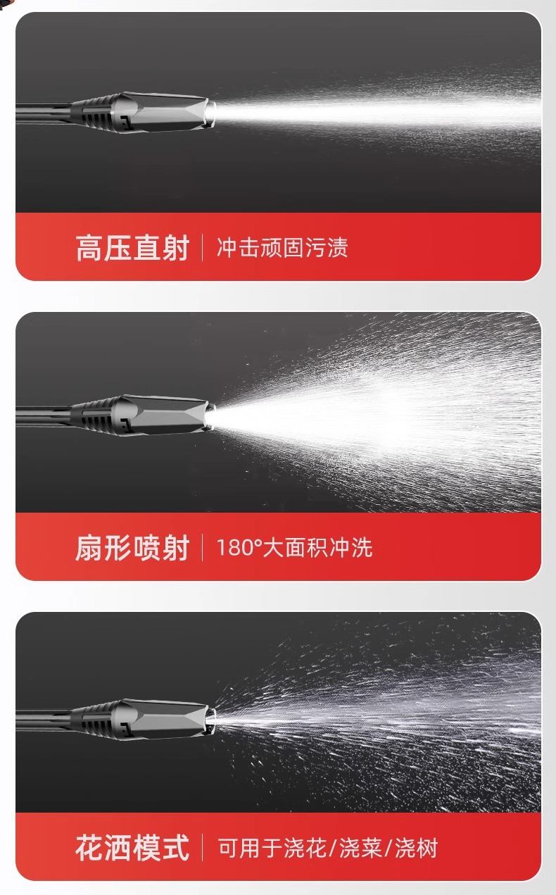 Customized Multifunctional High-Pressure Car Wash Water Gun Wireless Car Wash Machine Household Lithium Battery Car Wash Artifact Spray Watering Flower Water Gun