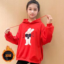 2026年【304实拍】淘宝/拼多多爆款女童拜年服卫衣喜庆加绒新年装