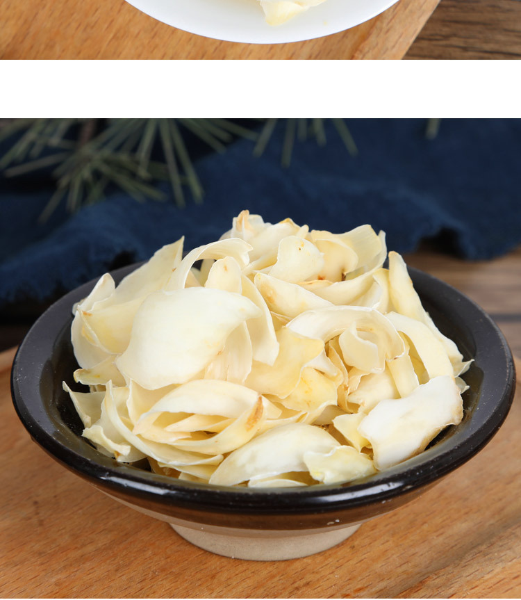 Dried Lily Bulb Bai He 500g Natural Large Slices Sulfur-Free Edible Gansu Lanzhou Specialty quality and texture