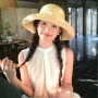 防晒大帽檐夏季波点草帽