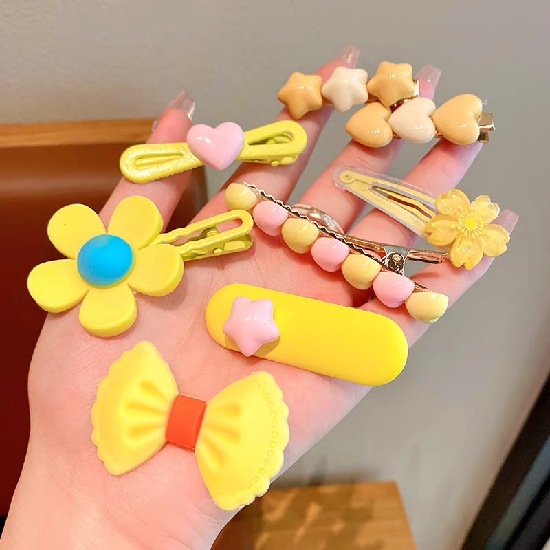 Tocado de horquilla para niños clip de flequillo para niñas clip lindo para niñas 2023 Nuevo bebé pequeño clip de horquilla accesorios para el cabello