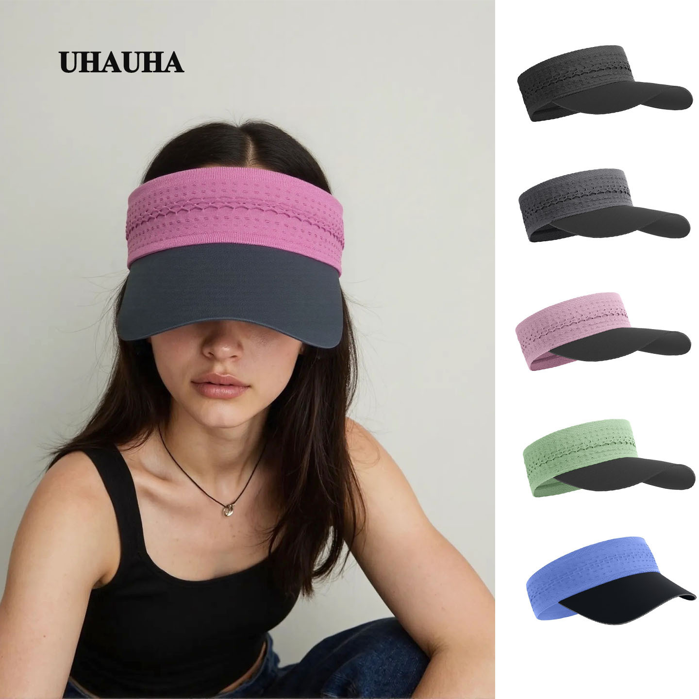 Sun Visor Hat for Marathon, Unisex, Quick-Dry, Sweat-Absorbent, Sun Protection, Summer Sun Hat, Sports Running Hat, Sun Protection Hat
