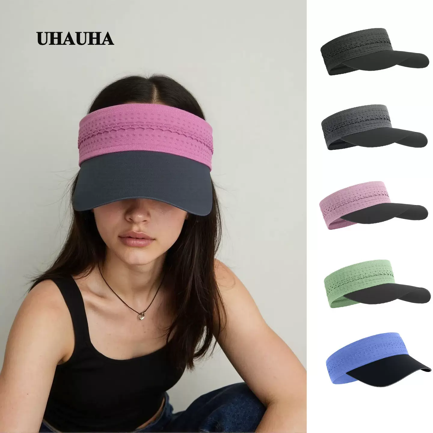 空顶帽马拉松男女款速干吸汗防晒夏季遮阳帽运动跑步帽子防晒帽