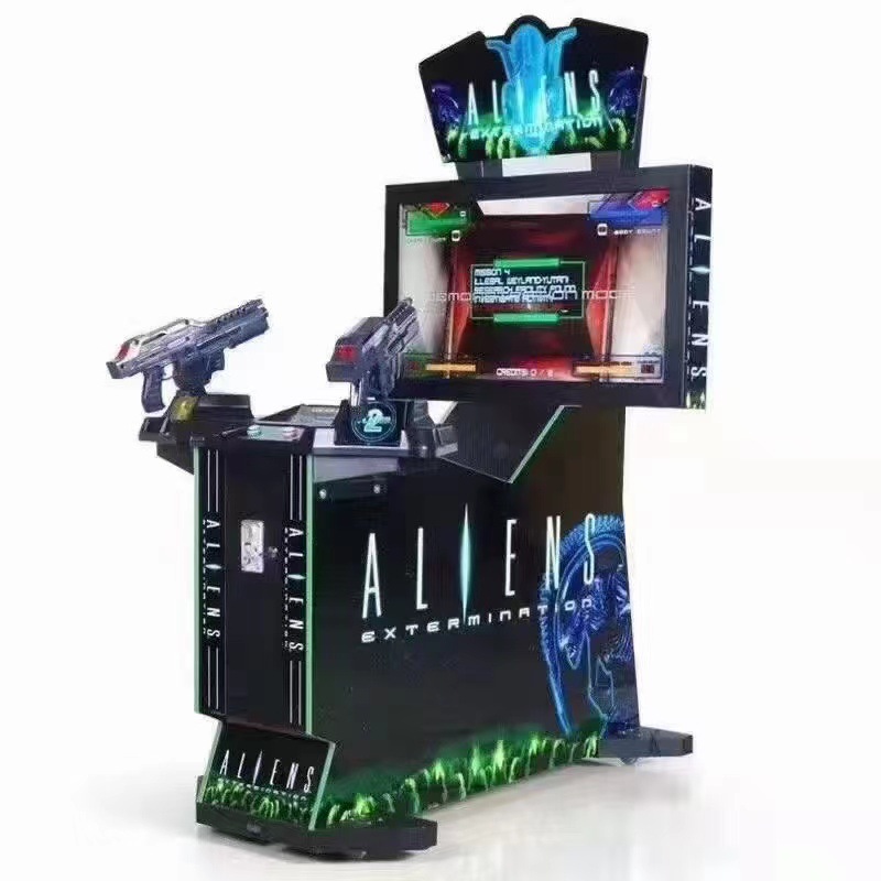 Nueva máquina de juego que funciona con monedas simulación de tiro máquina de pinball gran videojuego comercial Ciudad doble máquina de pistola máquina de juego de disparos