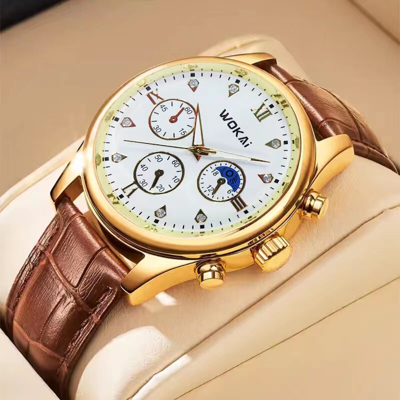 New Wokai Wokai Business Watch Casual Belt Quartz Sports Table Men's Watch Men's Watch Wholesale New Wokai Wokai Business Watch Casual Belt Quartz Sports Table Men's Watch Men's Watch Wholesale