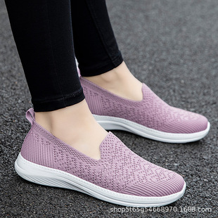 Jintaili Elderly Women's Shoes for Summer, Non-Slip and Wear-Resistant, Breathable Mesh Walking Shoes for Middle-Aged and Elderly Women, Breathable and Lightweight